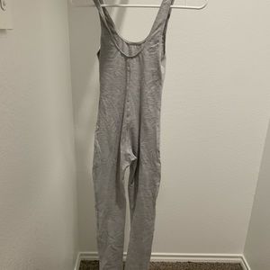 Los Angeles apparel grey spandex jumpsuit